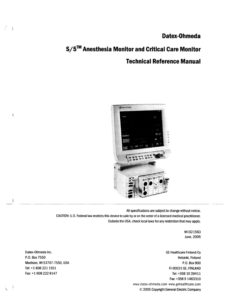 datex-ohmeda_s-5_anaesthesia_monitor_-_technical_reference_manual_2005