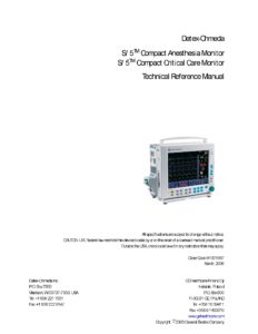 datex-ohmeda_s-5_anaesthetic_monitor_-_technical_reference_manual_2006