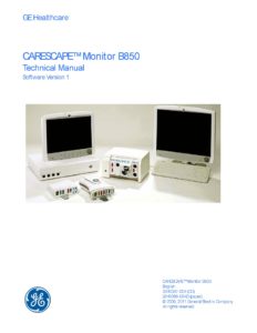 ge-carescape-b850-v1-monitor-technical-manual