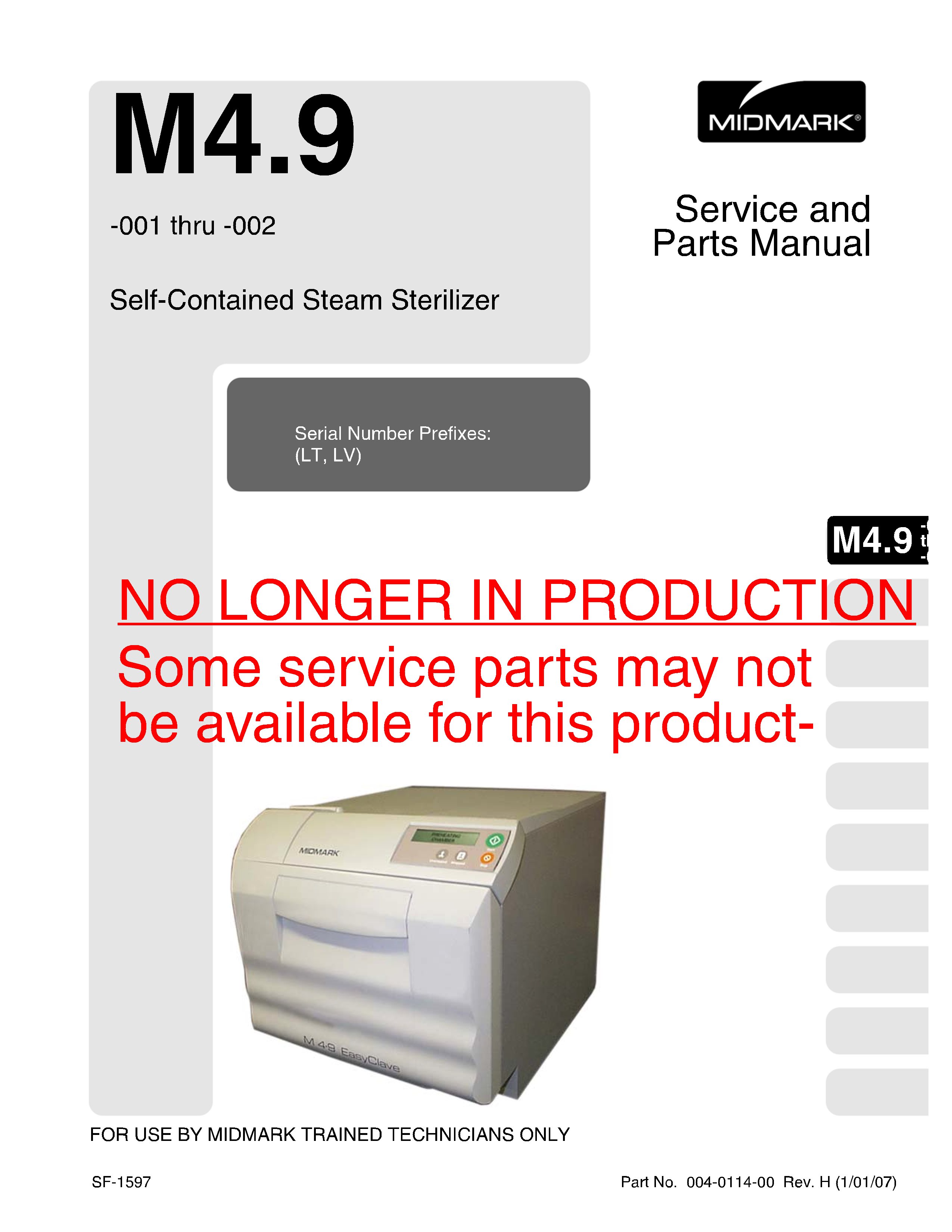 Midmark 7300 service Manual. L22- Rev. Footnotes continued from page 1 Fits  all Serial 19053, clinics. Magicolor Users guide Magicolor Users guide  PagePro ...